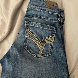 Ariat Women's Trouser Denim Jeans with Tan Stitching